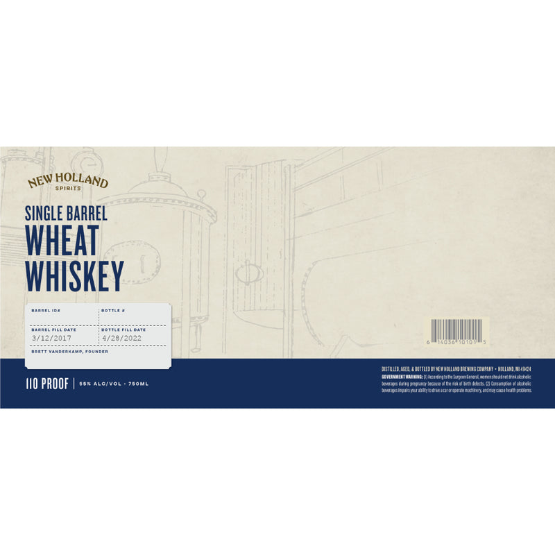New Holland Single Barrel Wheat Whiskey