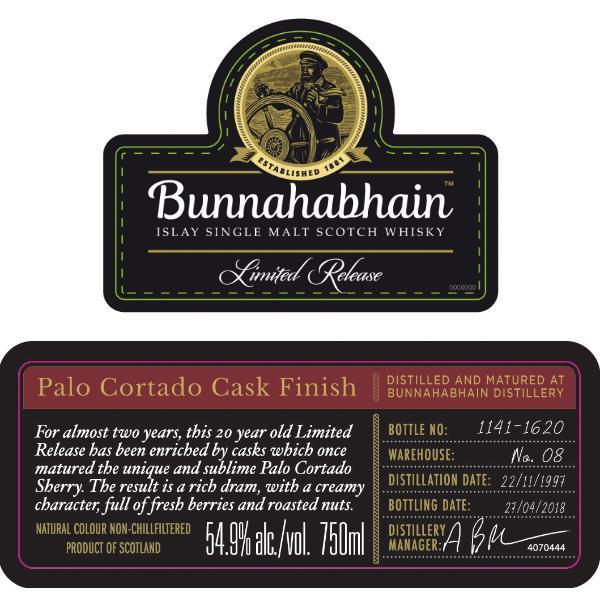 Buy Bunnahabhain Palo Cortado Cask Finish online from the best online liquor store in the USA.