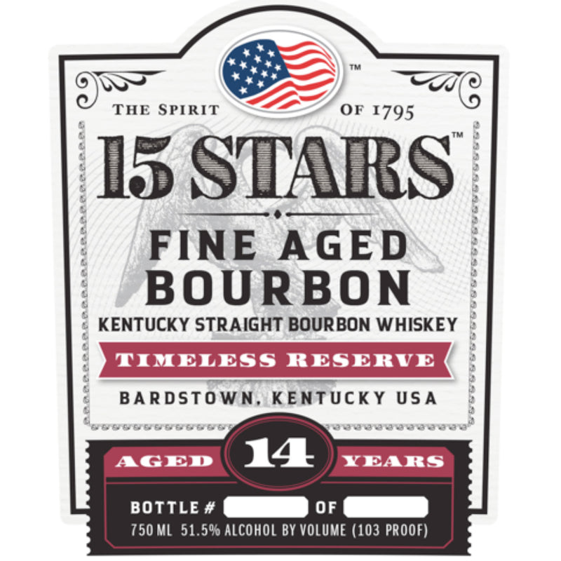 15 Stars 14 Year Old Timeless Reserve Kentucky Straight Bourbon
