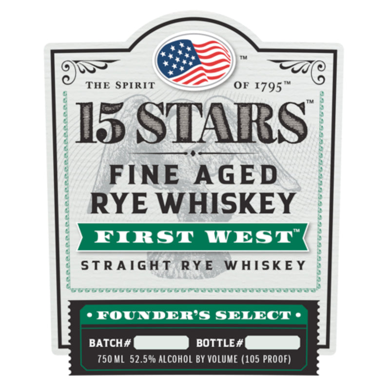 15 Stars First West Founder’s Select Rye