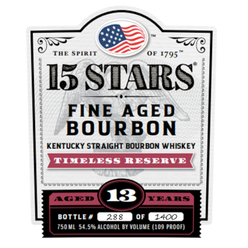 15 Stars Timeless Reserve 13 Year Old Kentucky Straight Bourbon