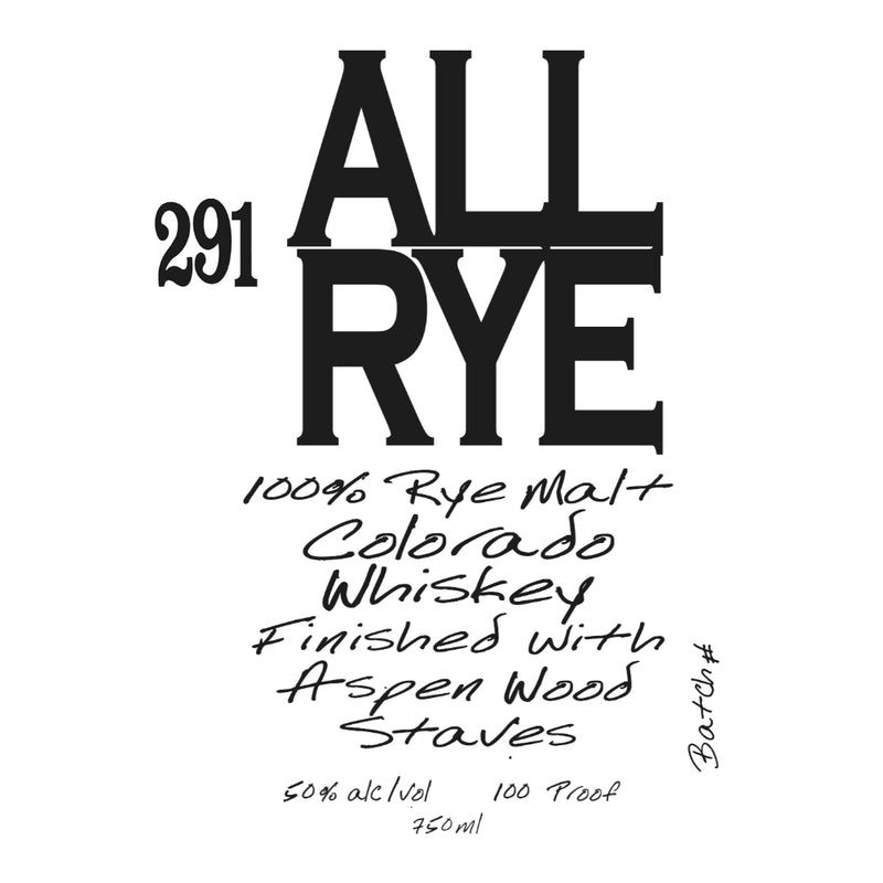 291 All Rye Colorado Rye