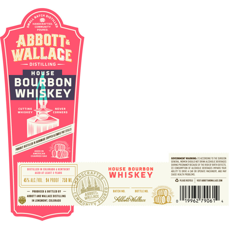 Abbott & Wallace House Bourbon Whiskey