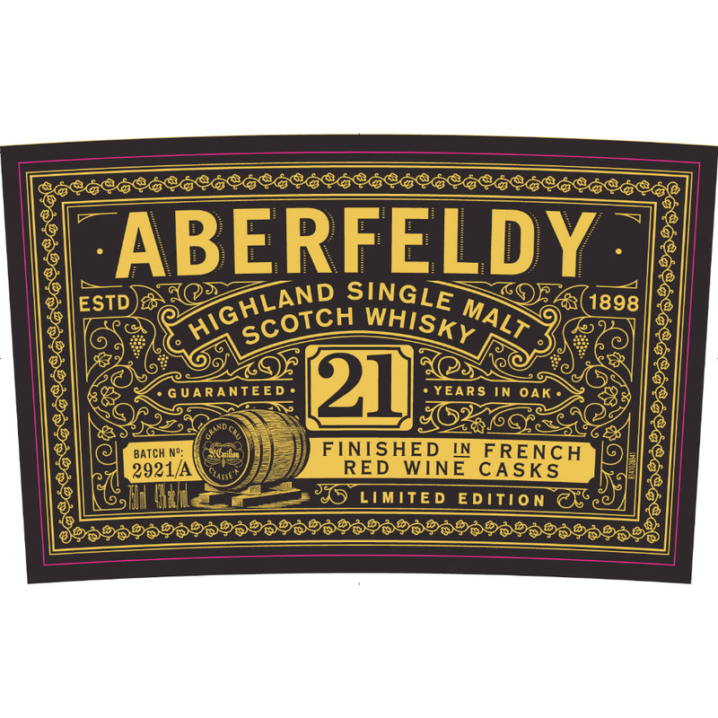 Aberfeldy 21 Year Old French Red Wine Cask Finish