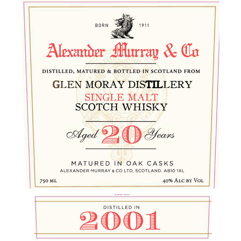Alexander Murray Glen Moray 20 Year Old 2001