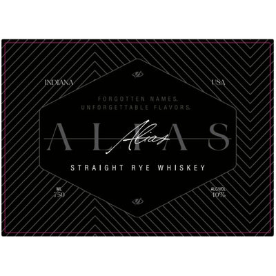 Alias Straight Rye Whiskey