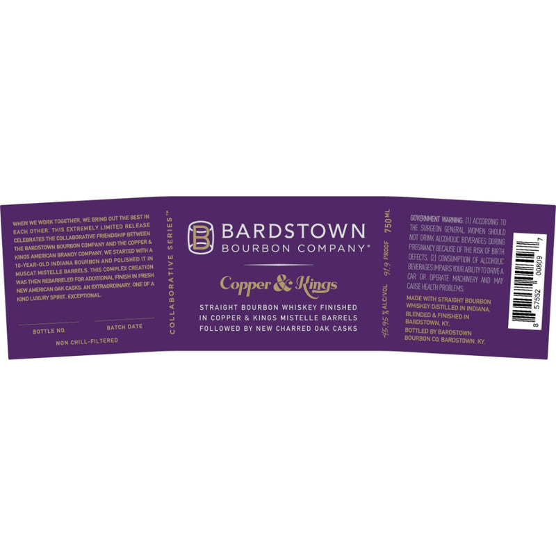 Bardstown Bourbon Copper & Kings Double Mistelle Finish 2