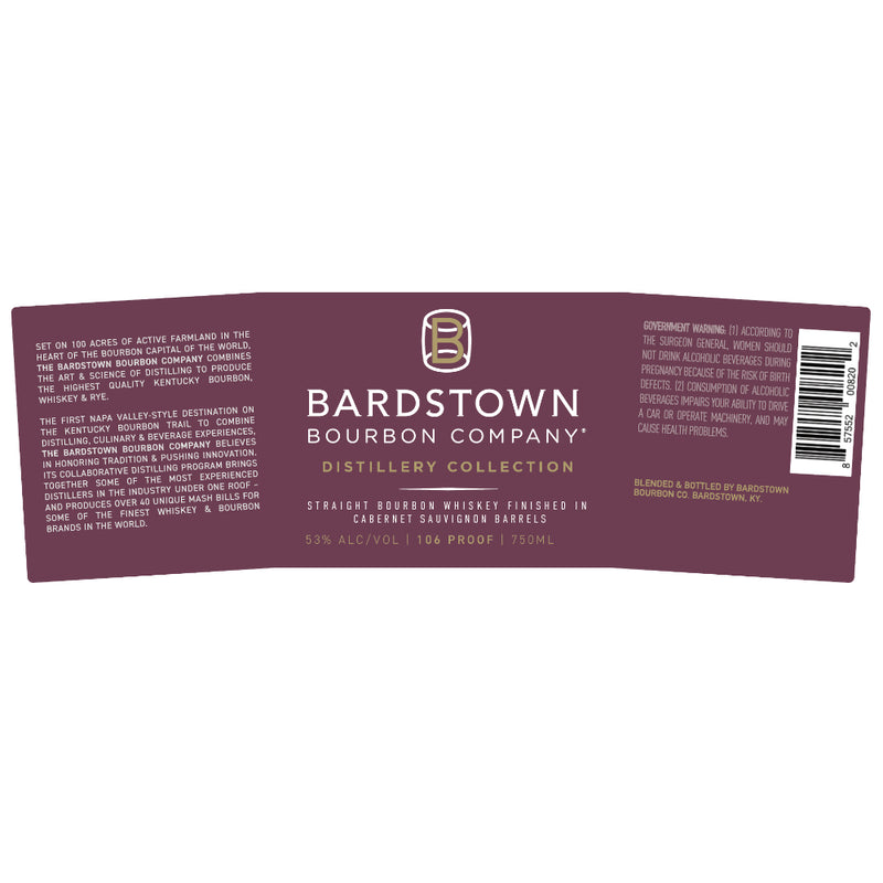 Bardstown Bourbon Distillery Collection Cabernet Sauvignon Finished