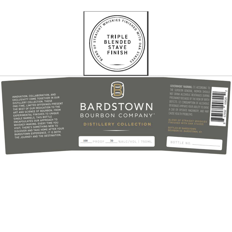Bardstown Bourbon Triple Blended Stave Finish
