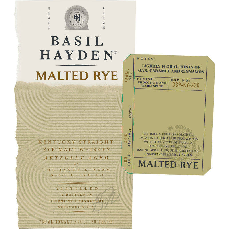 Basil hayden Malted Rye Whiskey