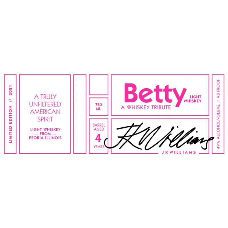 Betty Light Whiskey A Whiskey Tribute