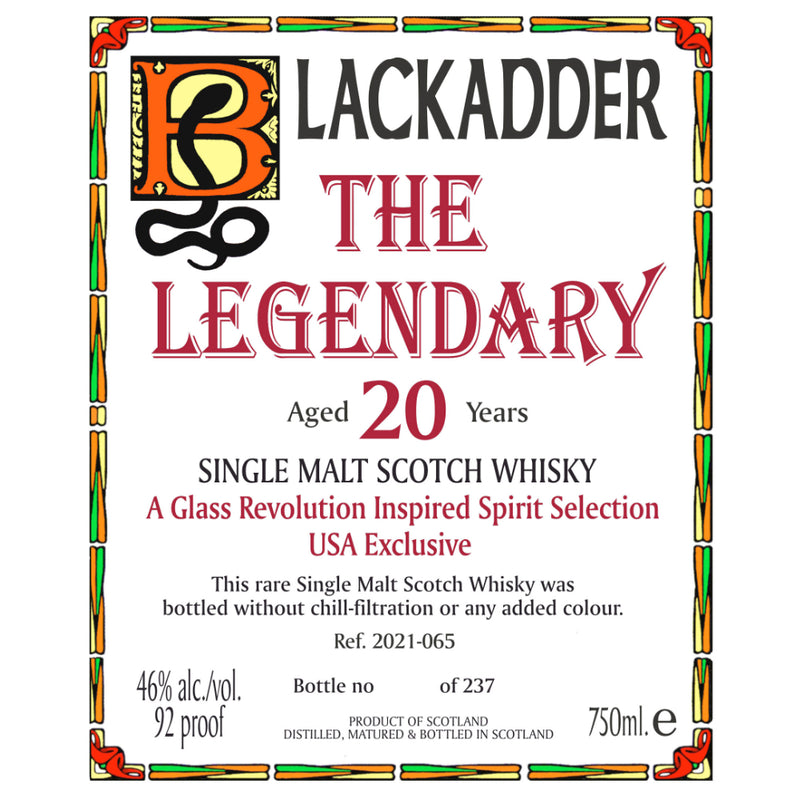 Black Adder The Legendary 20 Year Old