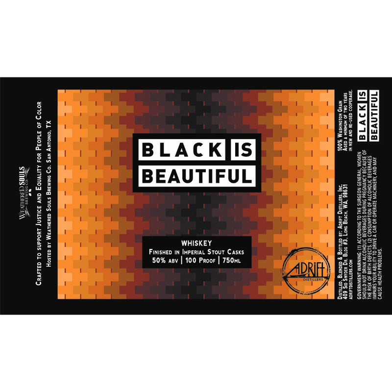 Black Is Beautiful Imperial Stout Cask Finished Whiskey