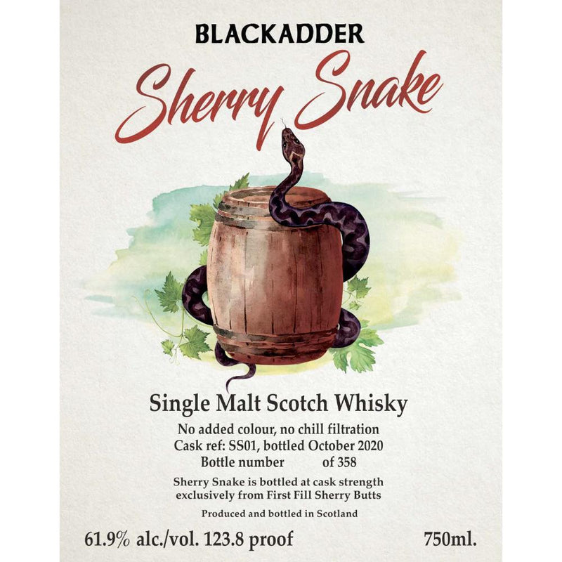 Blackadder Sherry Snake Single Malt Scotch