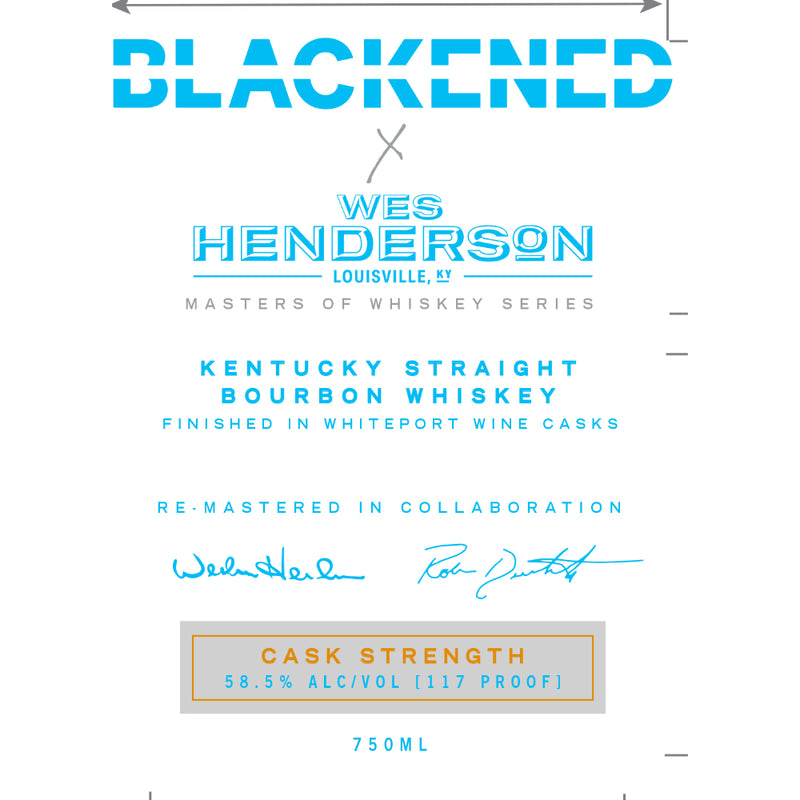 Blackened X Wes Henderson Cask Strength Bourbon By Metallica