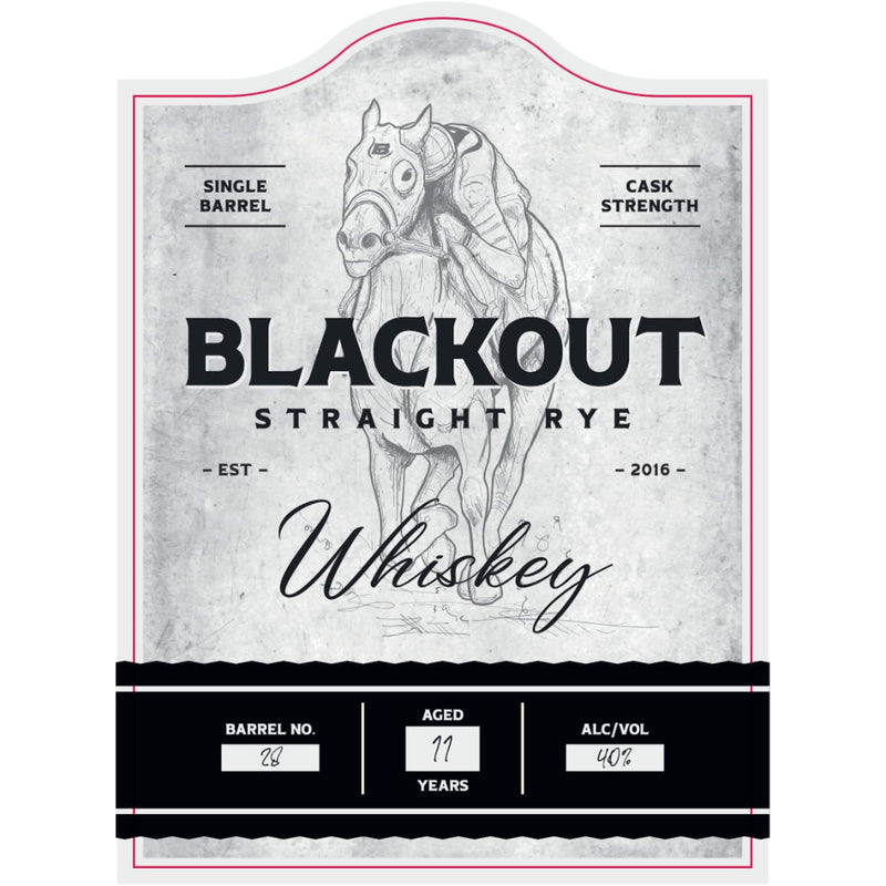 Blackout 11 Year Old Cask Strength Straight Rye