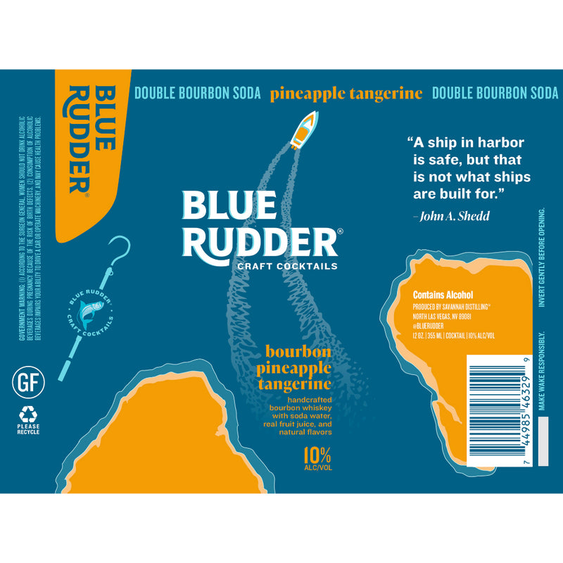 Blue Rudder Bourbon Pineapple Tangerine Cocktail