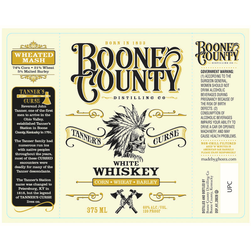 Boone County Tanner’s Curse Wheated Mash White Whiskey