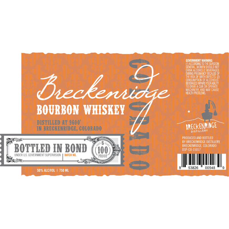 Breckenridge Bottled In Bond Bourbon