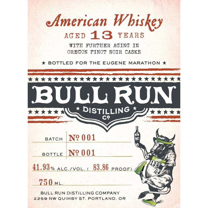 Bull Run Eugene Marathon 13 Year Whiskey