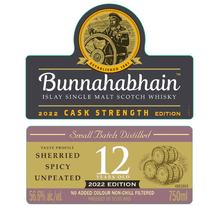 Bunnahabhain 12 Year Old Cask Strength 2022 Edition