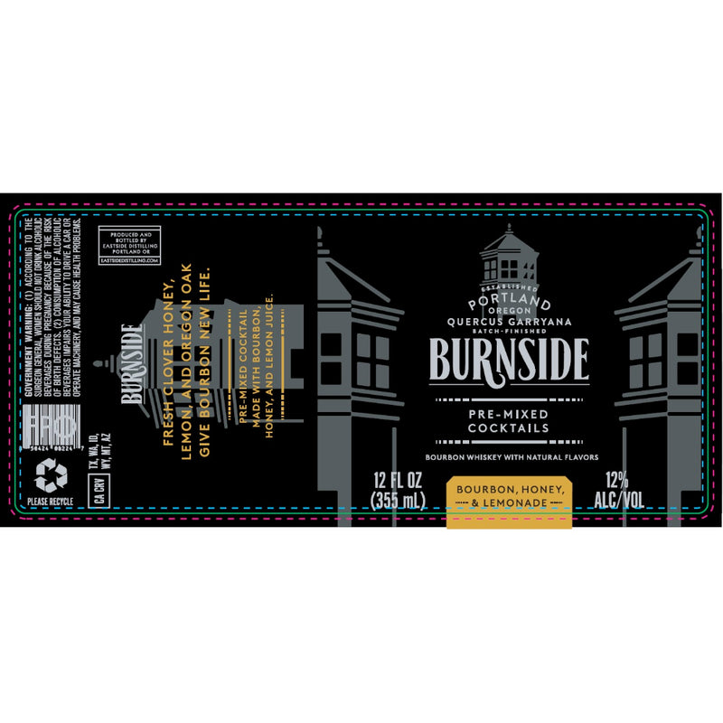 Burnside Bourbon, Honey, & Lemonade Cocktail