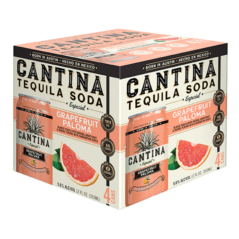 Cantina Grapefruit Paloma Tequila Soda 4pk