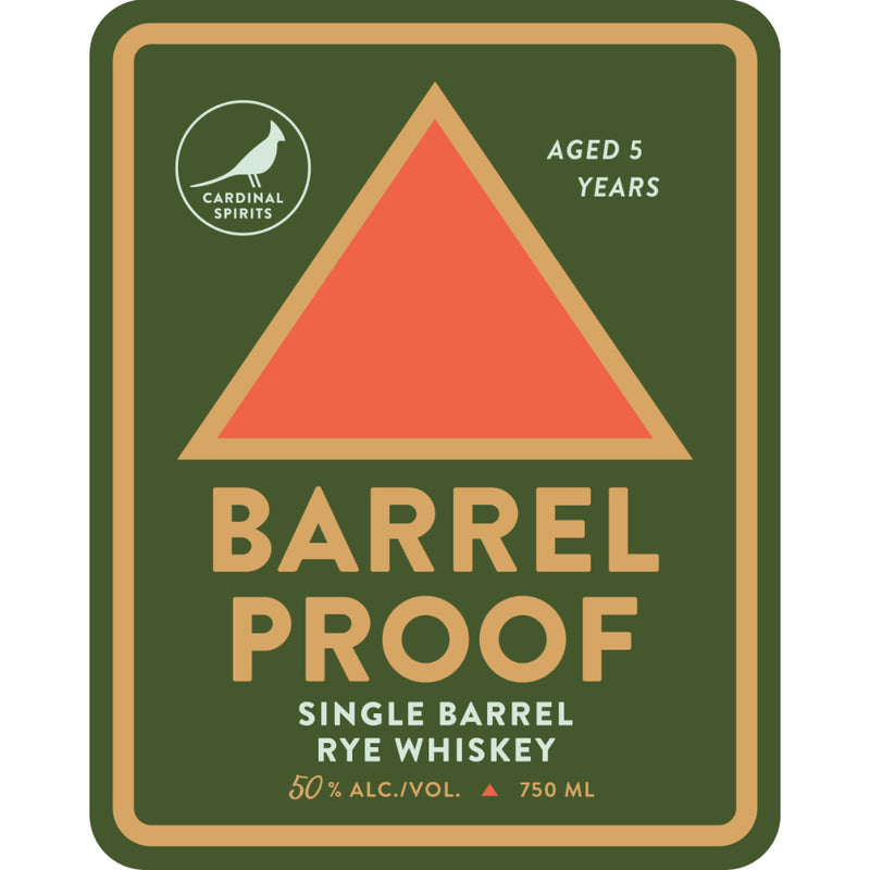 Cardinal Spirits Barrel Proof Single Barrel Rye Whiskey