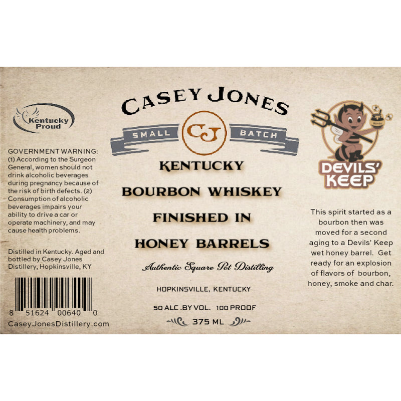 Casey Jones Kentucky Bourbon Finished in Honey Barrels