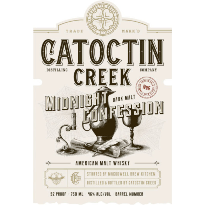 Catoctin Creek Midnight Confession American Malt Whiskey