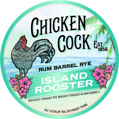 Chicken Cock Island Rooster Rum Barrel Straight Rye