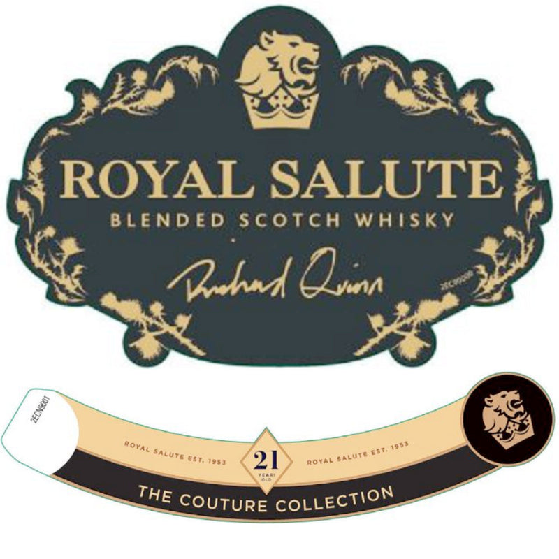 Chivas Regal Royal Salute 21 Year Old Richard Quinn White Edition