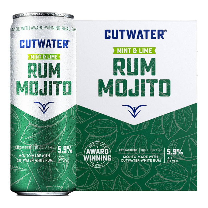 Cutwater Rum Mojito Canned Cocktail 4pk