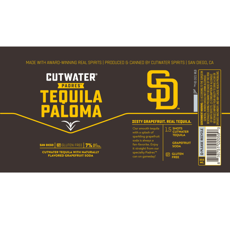 Cutwater Spirits San Diego Padres Tequila Paloma
