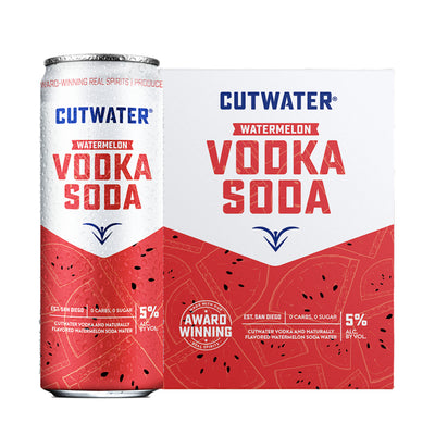 Cutwater Watermelon Vodka Soda 4pk