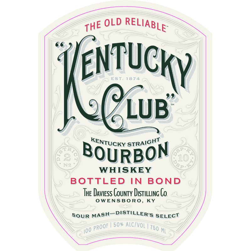 Daviess County Kentucky Club Bottled In Bond Bourbon