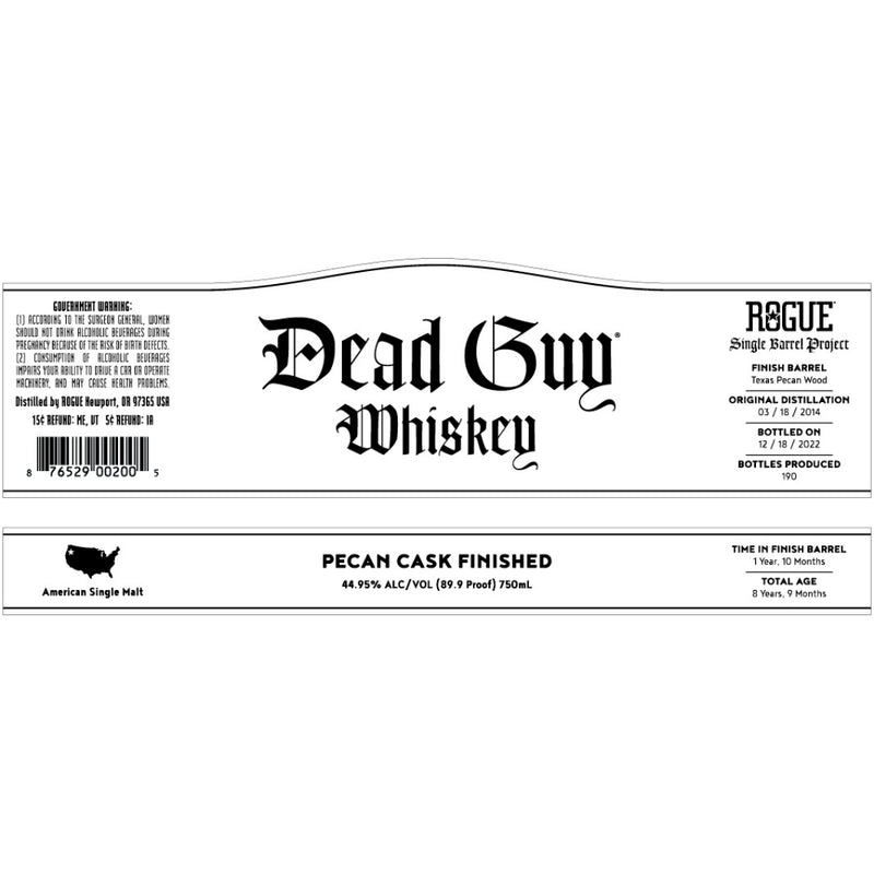Dead Guy Pecan Cask Finished Whiskey