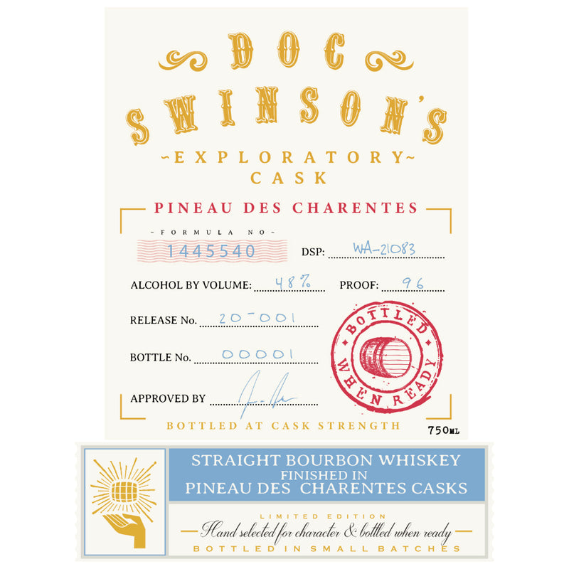 Doc Swinson’s Exploratory Cask Pineau Des Charentes Straight Bourbon
