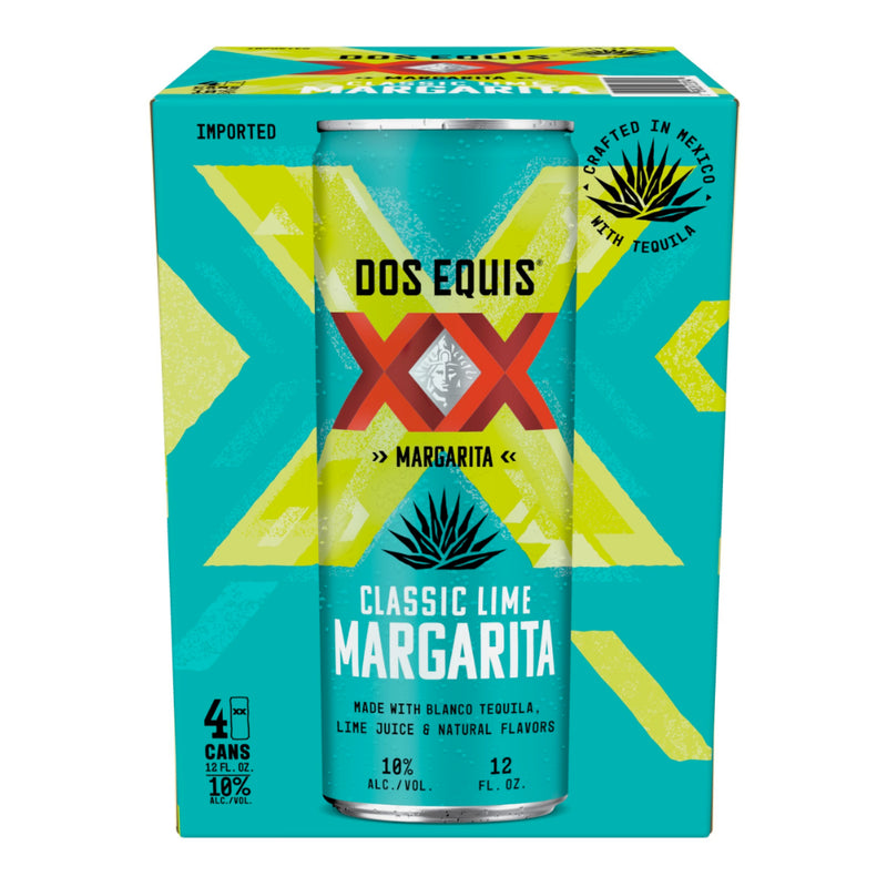 Dos Equis Classic Lime Margarita Canned Cocktail 4pk