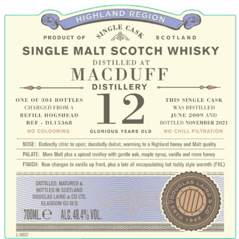Douglas Laing Old Particular 12 Year Old Macduff 2009