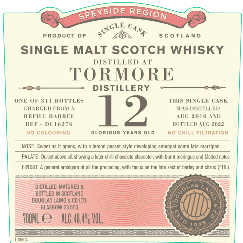 Douglas Laing Old Particular 12 Year Old Tormore