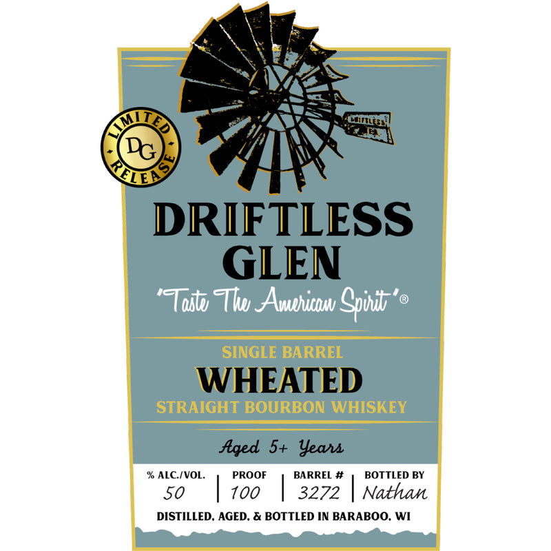 Driftless Glen Single Barrel Wheated Straight Bourbon