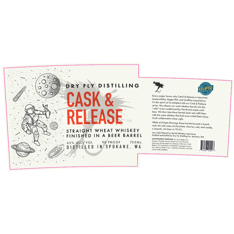Dry Fly Cask & Release Ecliptic Brewing Beer Barrel Finished