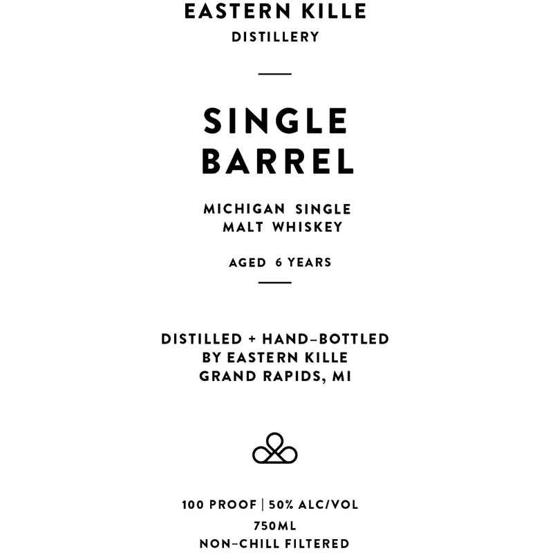 Eastern Kille Distillery Single Barrel Single Malt Whiskey