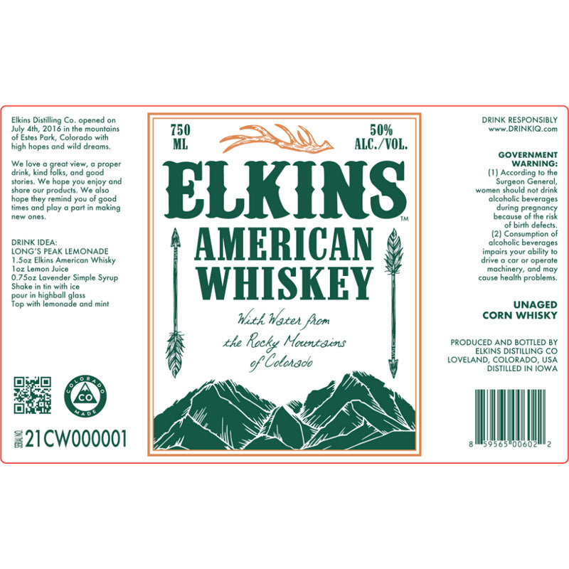 Elkins American Whiskey