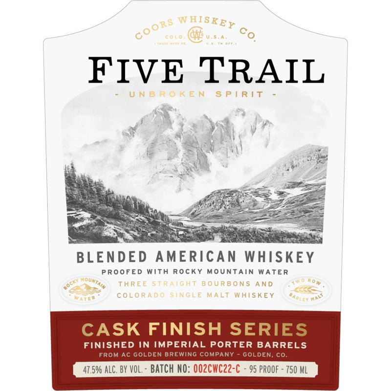 Five Trail Blended American Whiskey Finished in Imperial Porter Barrels