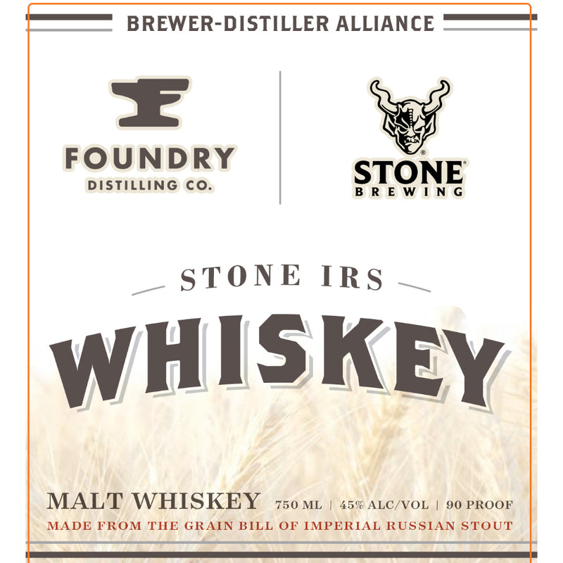 Foundry Distilling Stone IRS Malt Whiskey