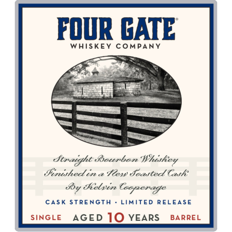 Four Gate 10 Year Bourbon Finished in New Toasted Cask by Kelvin Cooperage