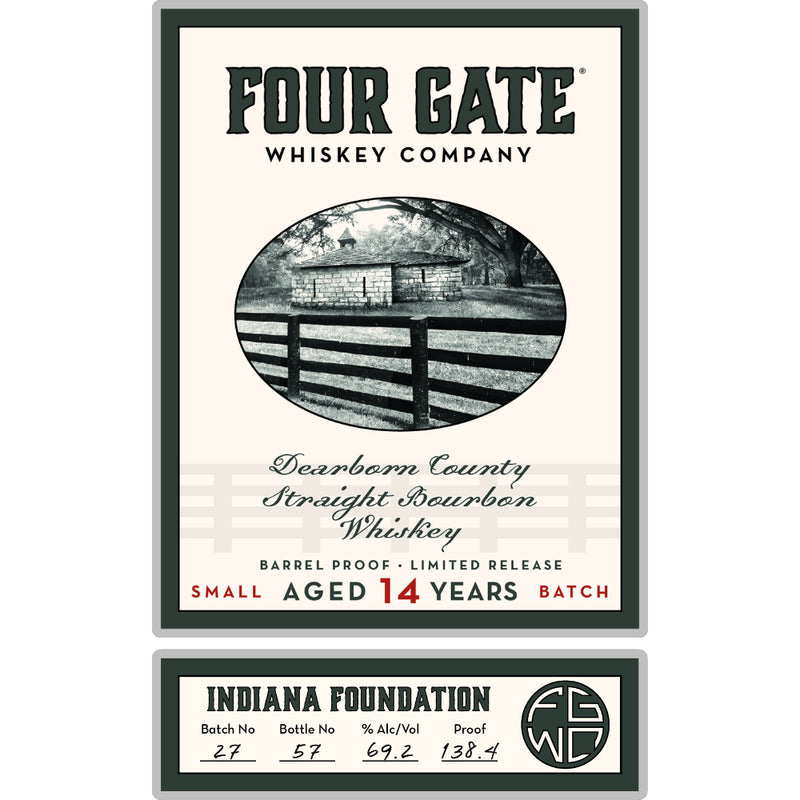 Four Gate 14 Year Old Indiana Foundation Straight Bourbon