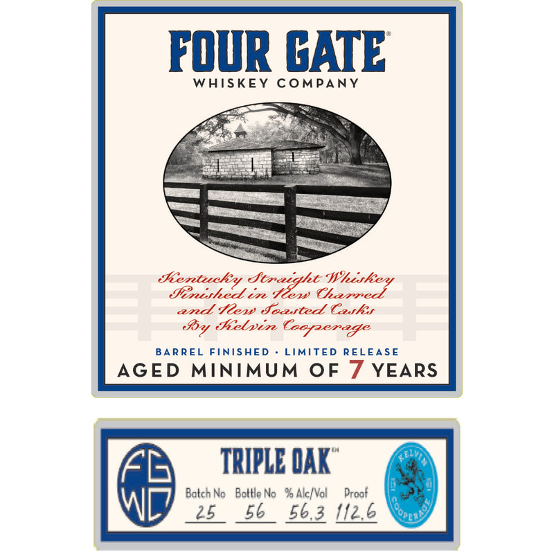 Four Gate 7 Year Old Triple Oak Straight Whiskey